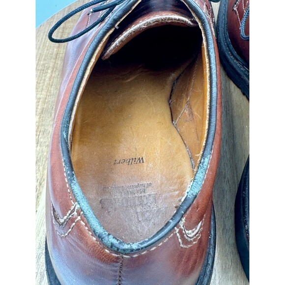 ALLEN EDMONDS Wilbert Oxford Men Size 9.5 D Brown Leather Split Toe Dress Shoes main image 10